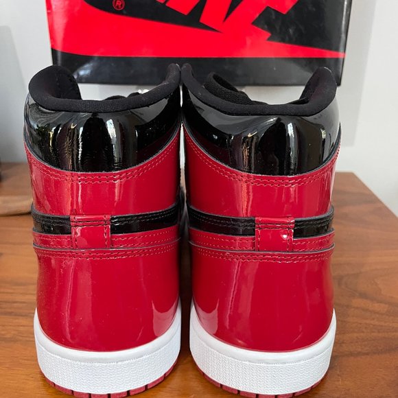 Nike Air Jordan Sneakers 1 Retro High OG Patent Bred 555088-063 Mens Size 11 main image 5